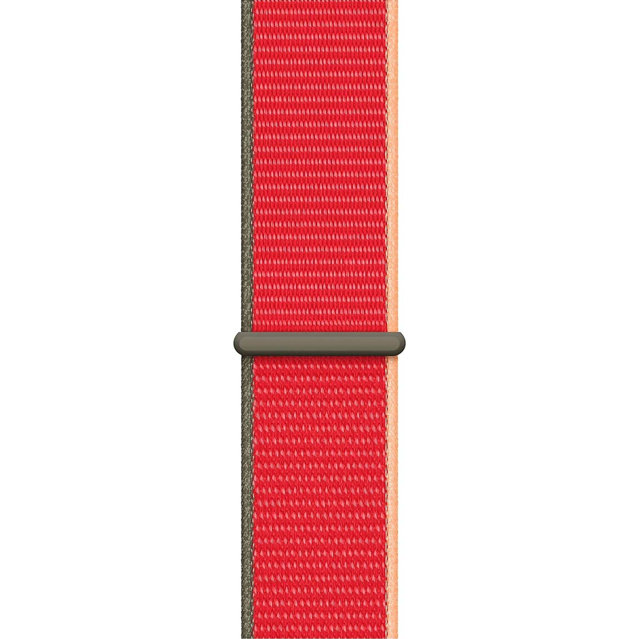 Apple Watch 44mm Sport Loop - Red with USB-C Charging Block Bundle Apple