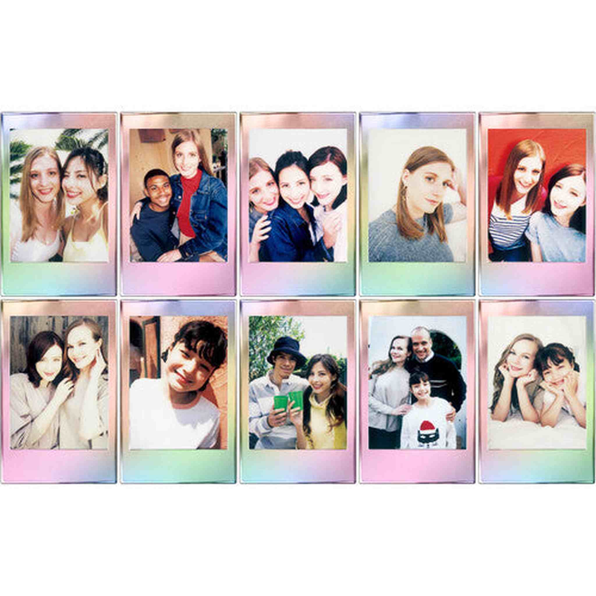 FUJIFILM INSTAX MINI Mermaid Tail Instant Film 10 Exposures , Microfiber Cleaning Cloth, Bundle