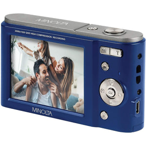 Minolta MND20 44 MP / 2.7K Ultra HD Digital Camera Blue Minolta
