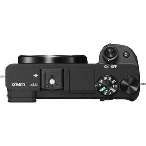 Sony a6400 Mirrorless Camera with 16-50mm f/3.5-5.6 II Lens Black - Bundle