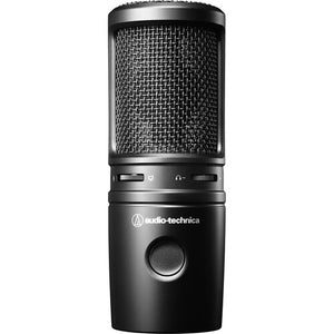 Audio-Technica AT2020USB-X Cardioid Condenser USB Microphone, Black, Bundle