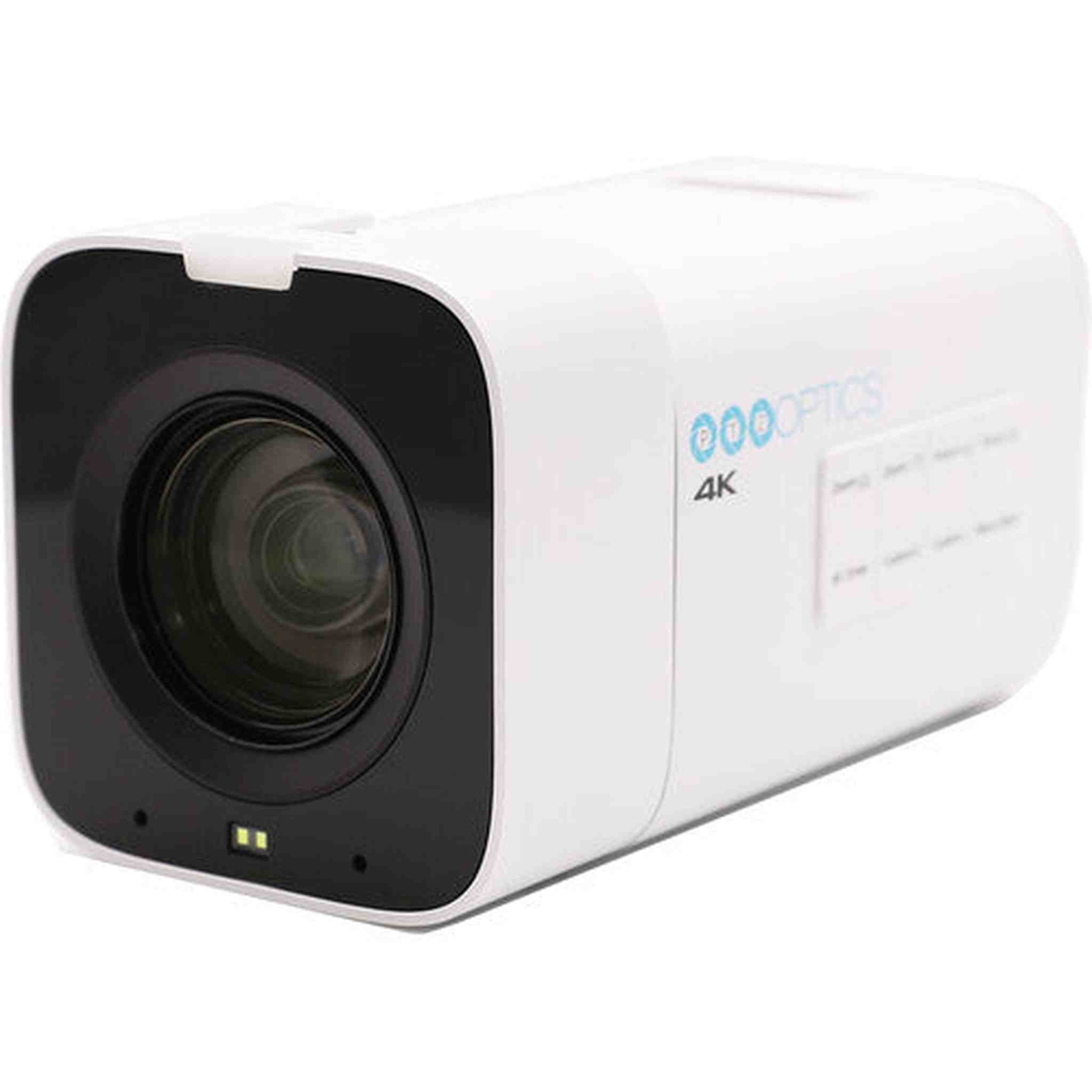 PTZOptics 4K Camera White | 20x Zoom, UHD60, NDI|HX2, Pro Streaming for Events - Bundle