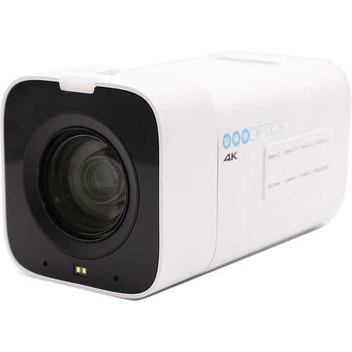 PTZOptics 4K Camera White | 20x Zoom, UHD60, NDI|HX2, Pro Streaming for Events - Bundle