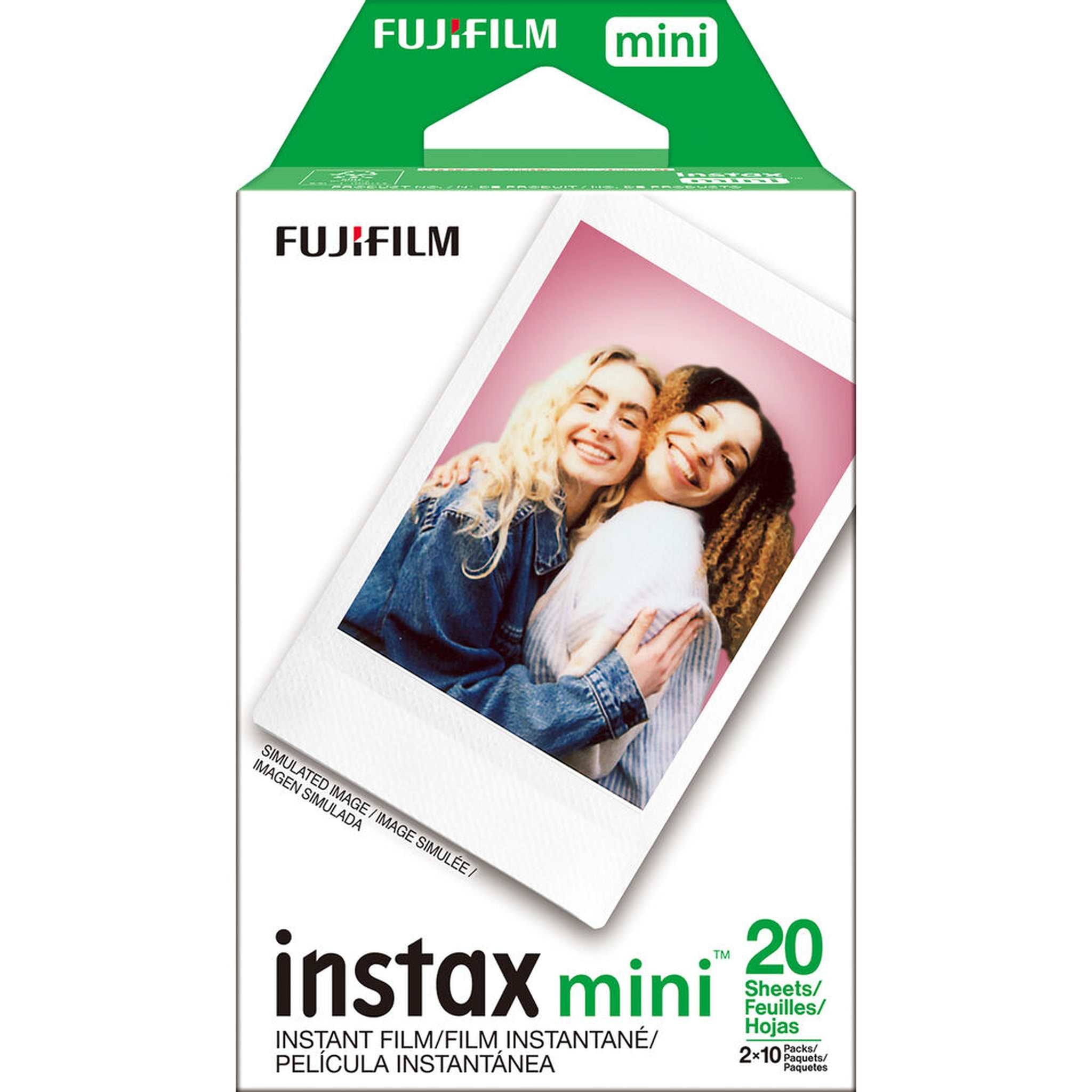Fujifilm Instax Mini Instant Film 10 Twin Packs, 200 Total Pictures for Instax Cameras