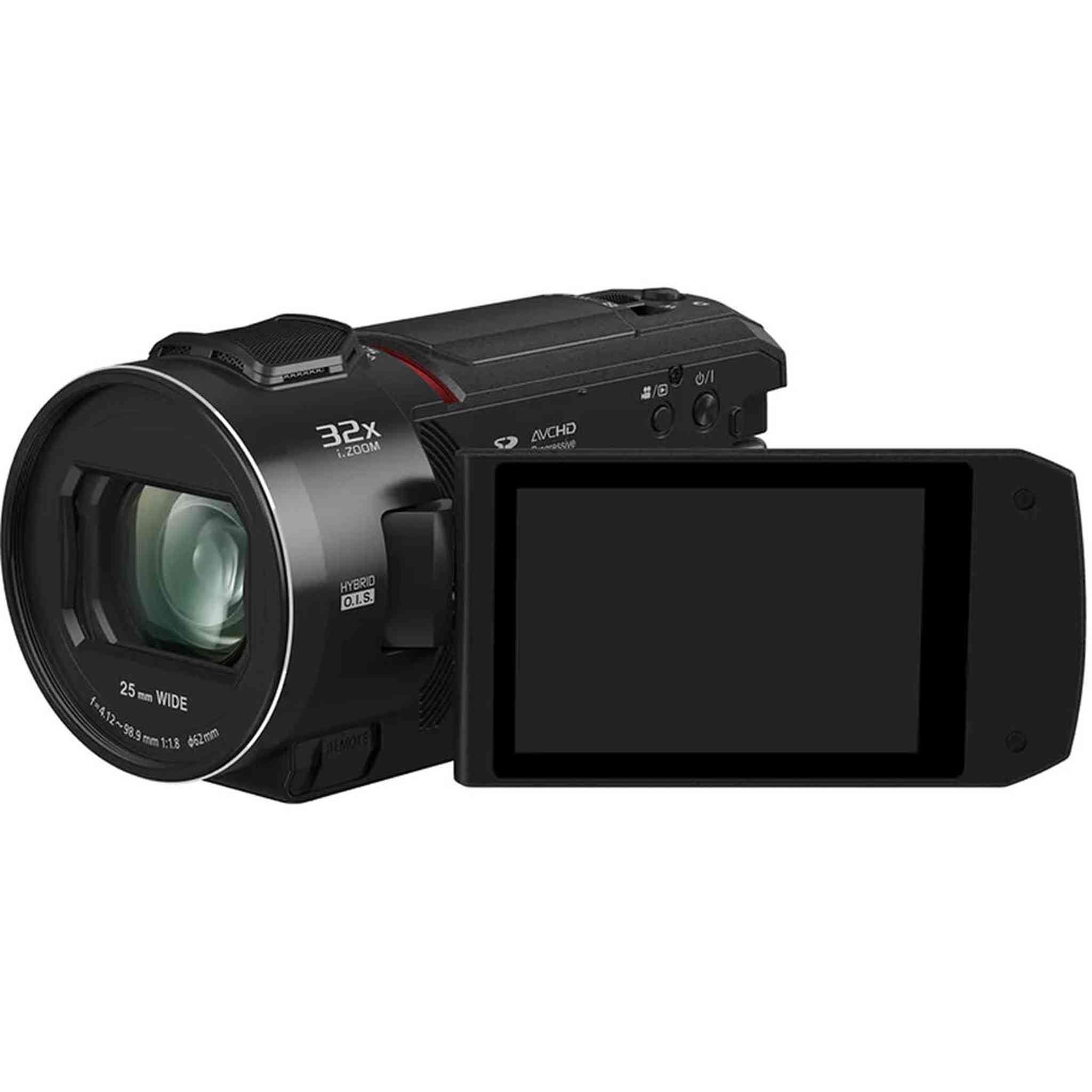 Panasonic HC-VX3 UHD 4K Lightweight Camcorder with 24x Zoom + 128GB Memory Card + More