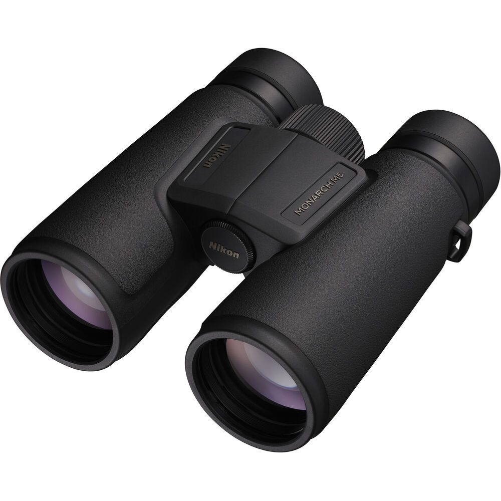 Nikon 10x42 Monarch M5 Roof Prism Waterproof, Fogproof, Lightweight Binoculars Black + More