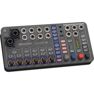 Zoom LiveTrak L-6 Portable 6-Channel Digital Mixer, USB C to Male USB C Cable