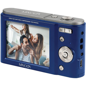 Minolta MND20 44 MP / 2.7K Ultra HD Digital Camera Blue
