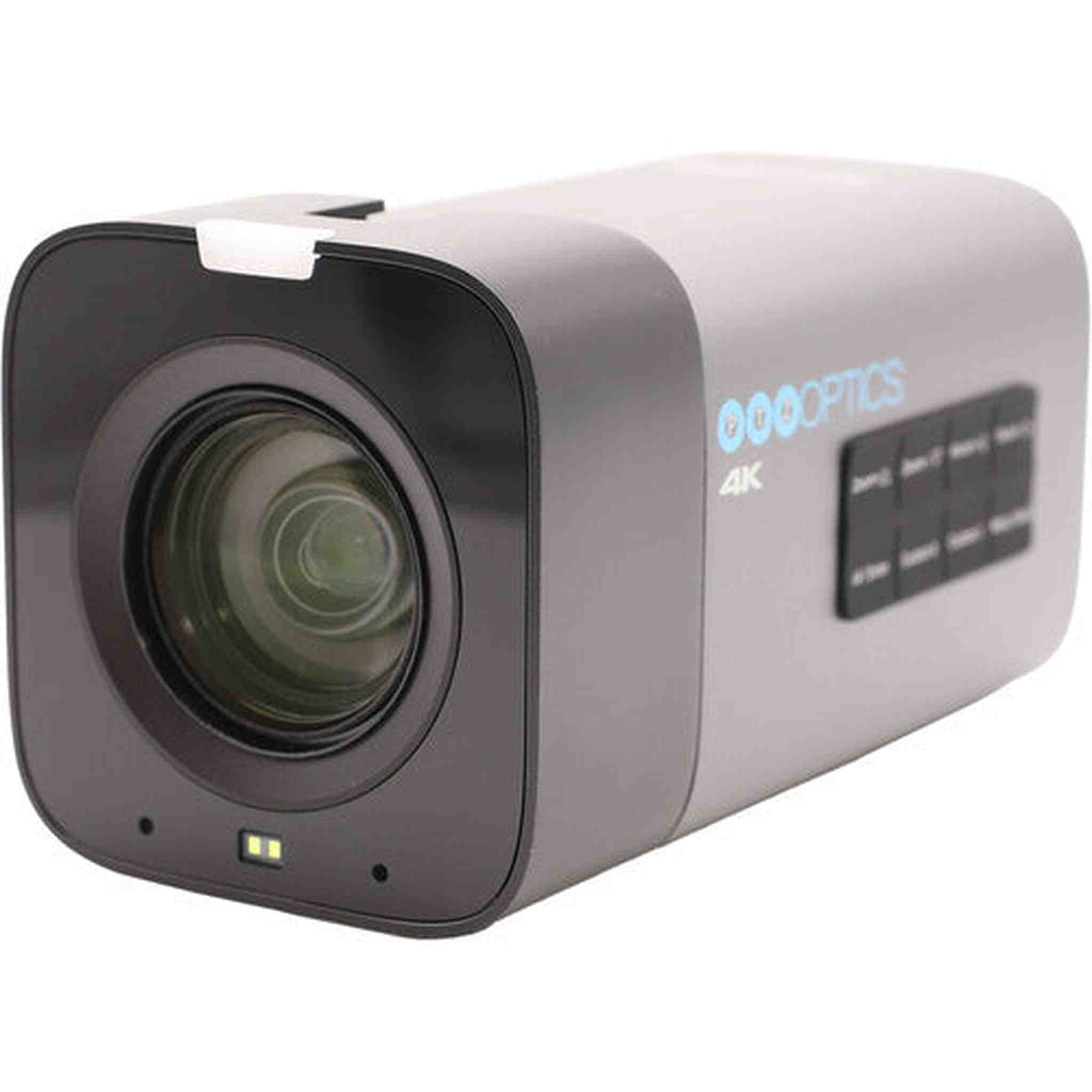 PTZOptics 4K Camera Gray | 20x Zoom, UHD60, NDI|HX2, Long-Range IP Streaming - Bundle