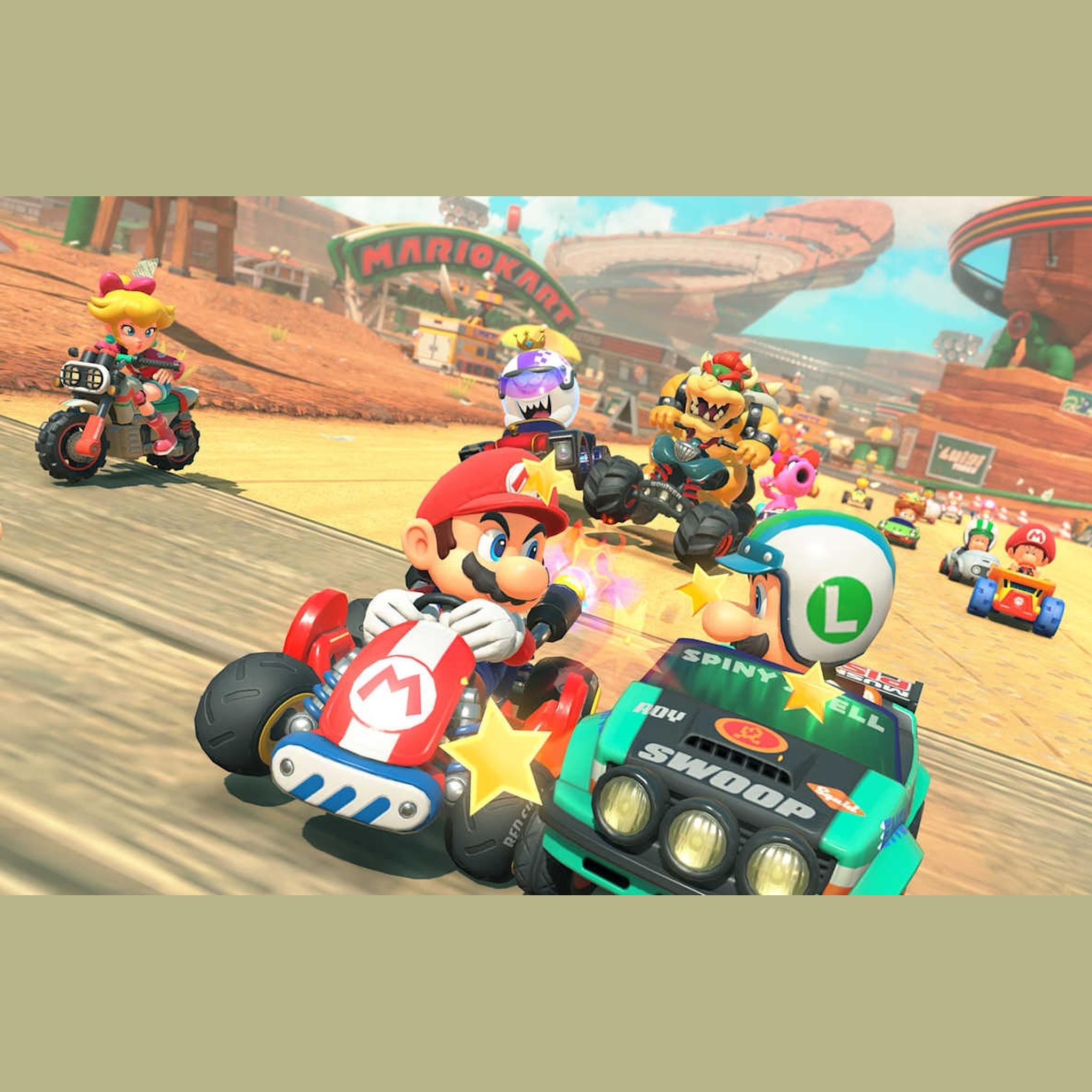 Nintendo Mario Kart World for Switch 2 + STREET FIGHTER 6 Year 1-2 Fighters Edition + Microfiber Cleaning Cloth