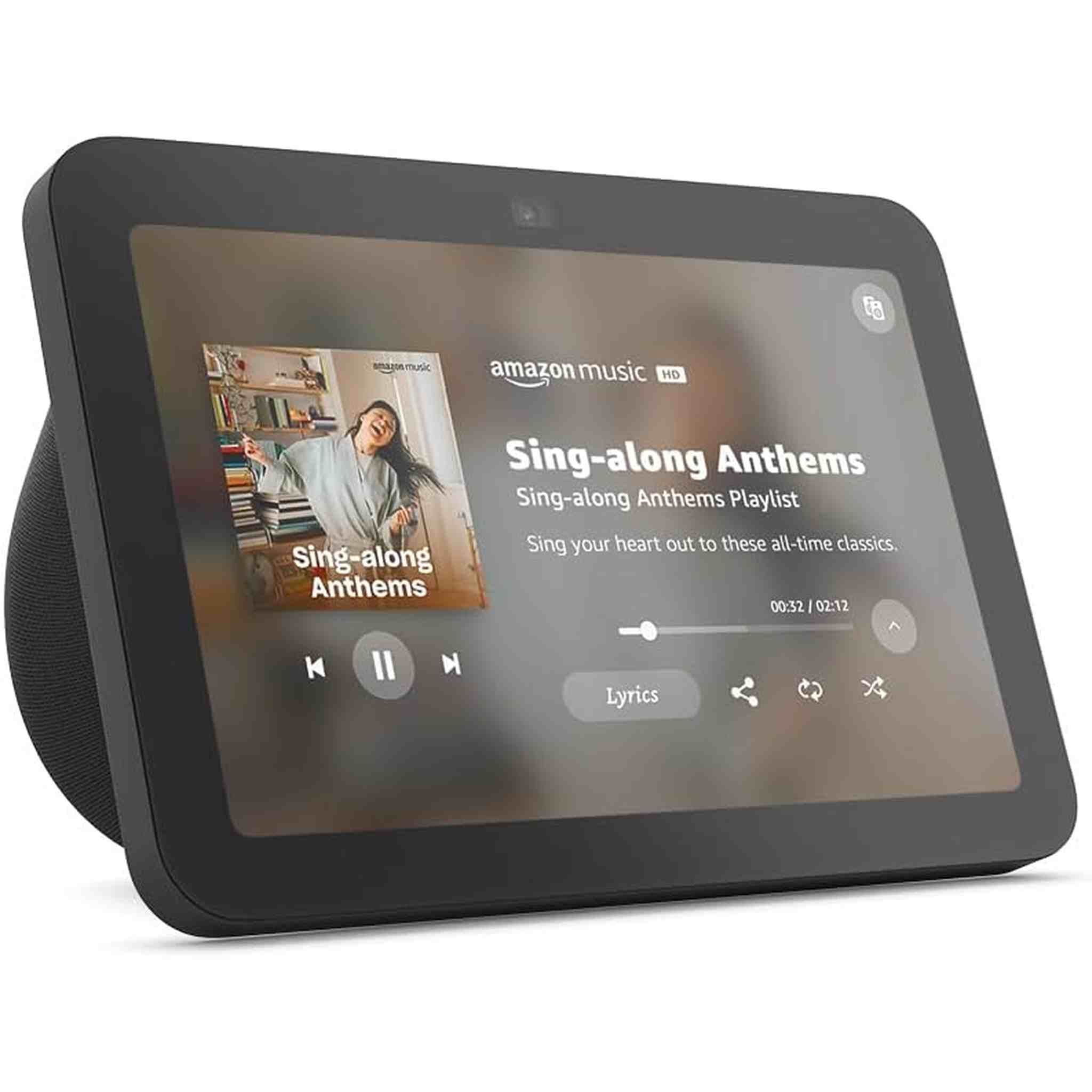 Echo Show 8 3rd Generation 8-inch Smart Display with Alexa - Charcoal + Screen Cleaning Kit Kindle