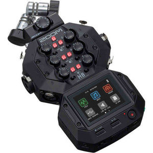 Zoom H8 12-Track Handy Audio Recorder, Extreme PRO 64GB SDXC Memory Card, Bundle
