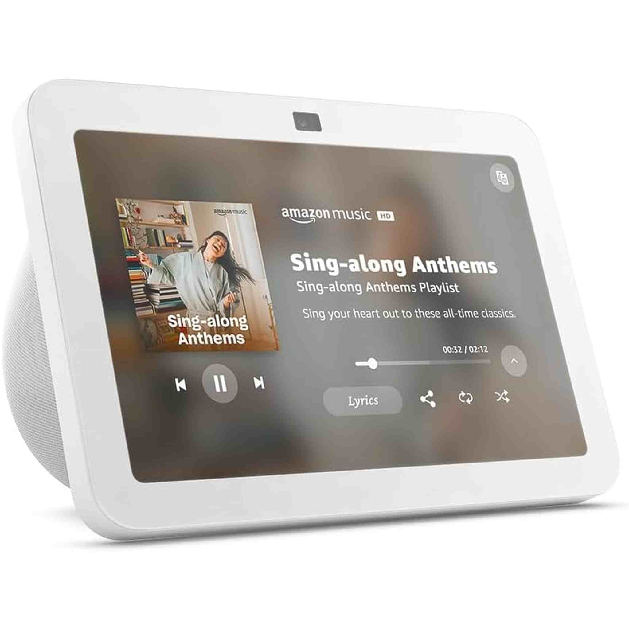 Echo Show 8 3rd Generation 8-inch Smart Display with Alexa - Glacier White + Screen Cleaning Kit