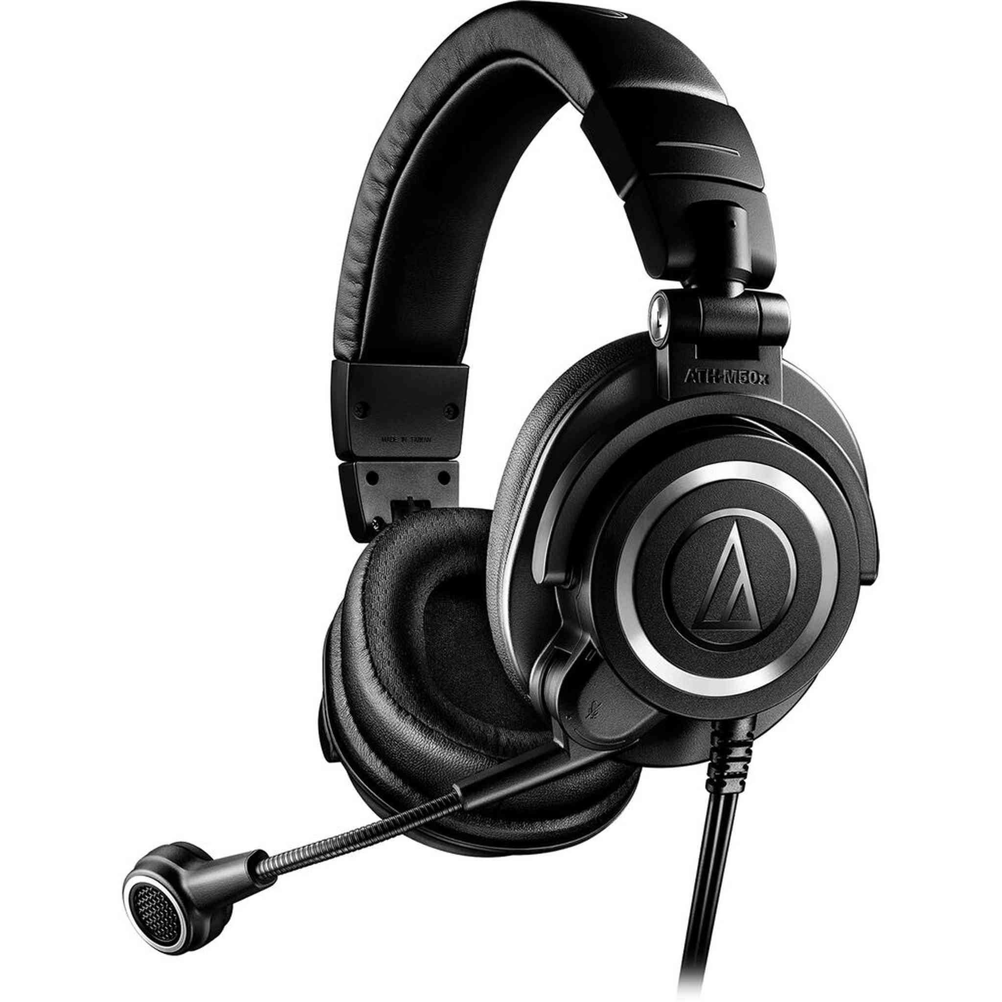 Audio-Technica ATH-M50xSTS XLR StreamSet Streaming Headset, Headphone stand