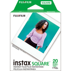 Fujifilm instax SQUARE Instant Film 60 Exposures + Microfiber Cleaning Cloth