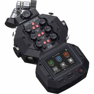 Zoom H8 8-Input / 12-Track Portable Handy Recorder Bundle with Accessories
