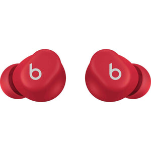 Beats Solo Buds, Wireless Bluetooth Earbuds Transparent Red Bundle With More Accessories