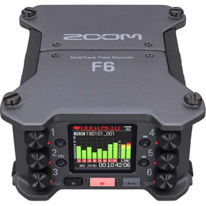 Zoom F6 Professional Field Audio Recorder Bundle with Accessories