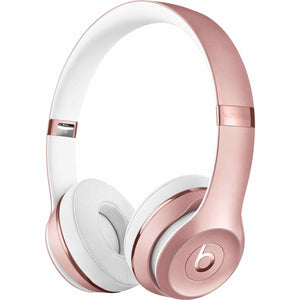 Beats Solo3 Wireless On-Ear Headphones Rose Gold Bundle With Accessories