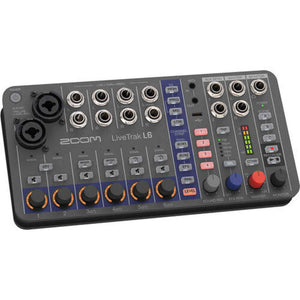Zoom LiveTrak L-6 Portable 6-Channel Digital Mixer, USB C to Male USB C Cable