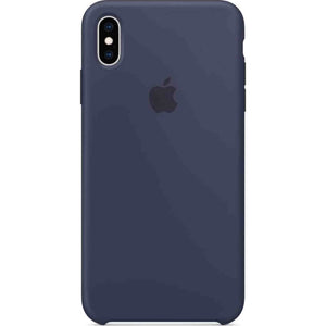 Apple iPhone Xs Max Silicone Case - Midnight Blue Bundle