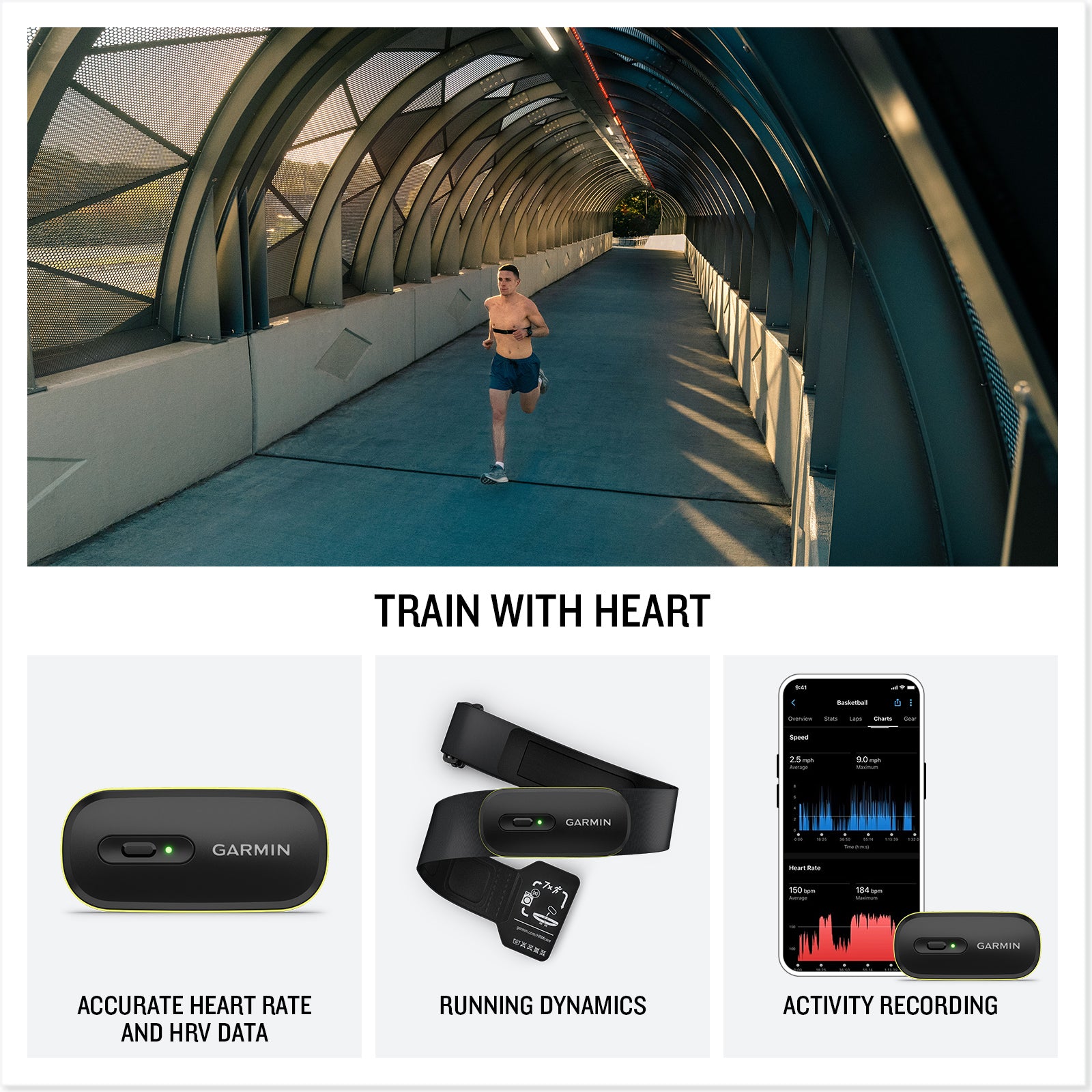 Garmin HRM 600 Chest Strap Heart Rate Monitor, XS-S , P-Bank , Bundle