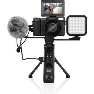 Minolta MND60V 64 MP Autofocus / 4K60FPS Ultra HD VLOG Camera Kit Bundle