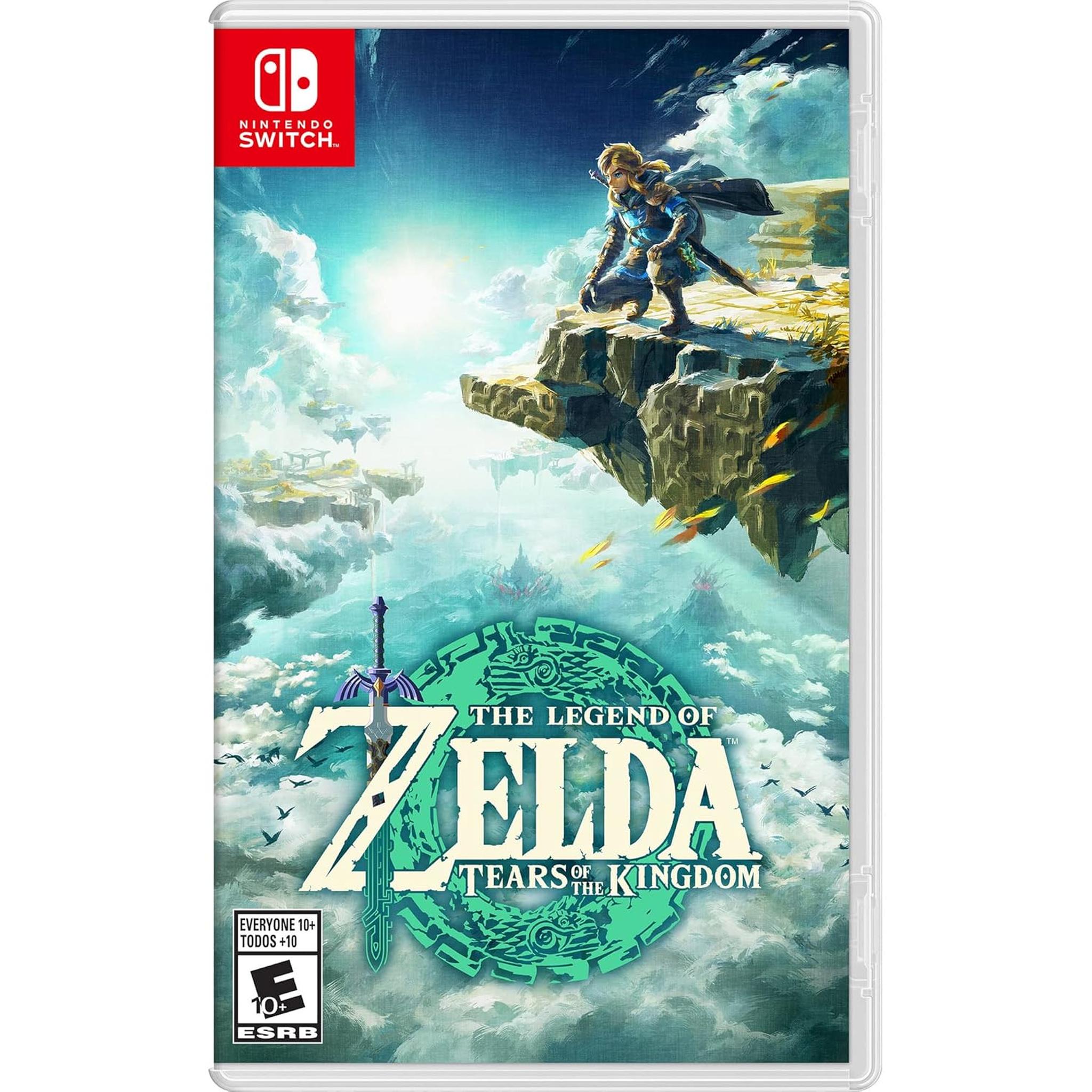 Nintendo The Legend of Zelda Tears of the Kingdom + Nintendo Kirby and the Forgotten Land + Star-Crossed World For Nintendo Switch 2 Edition + Microfiber Cleaning Cloth