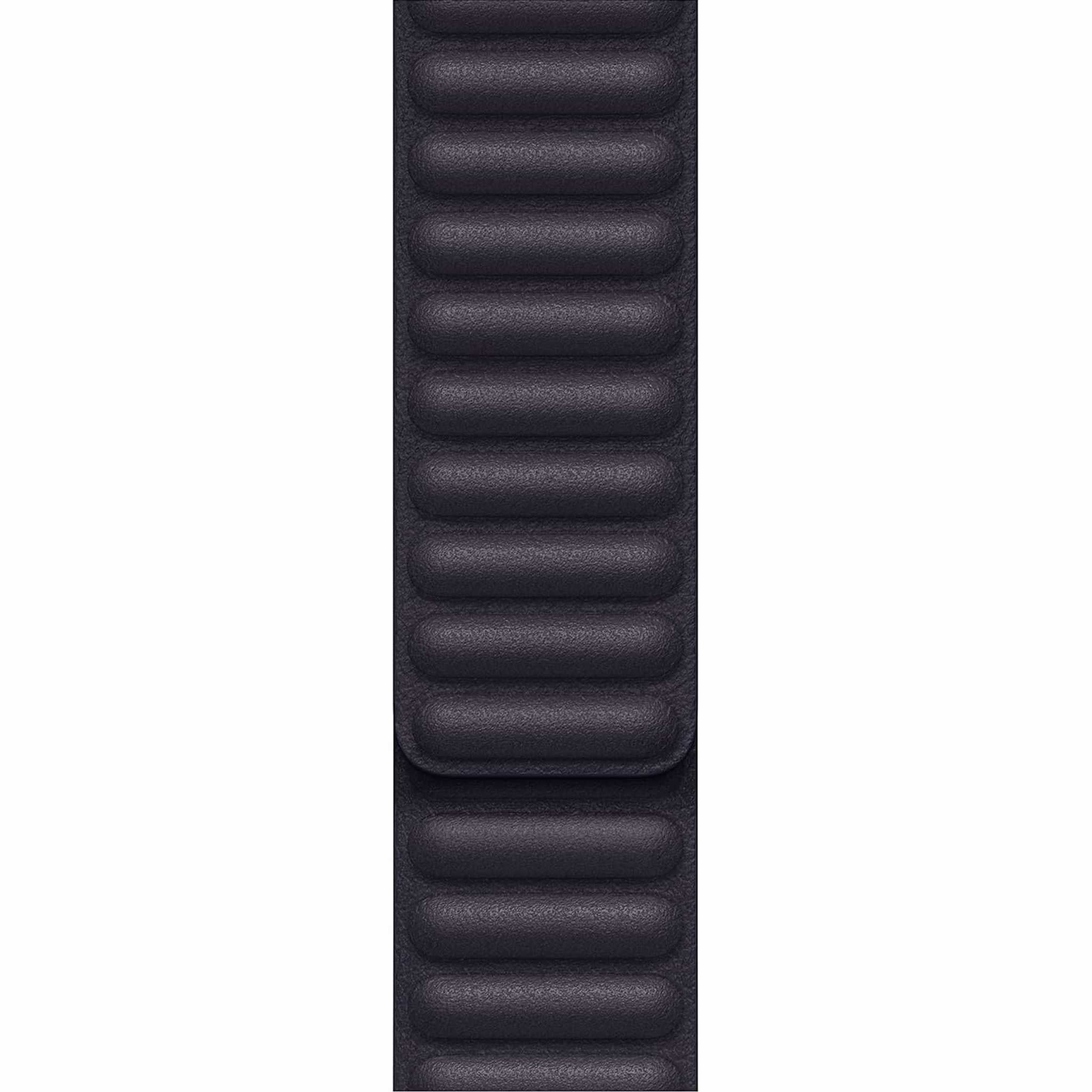 Apple 41mm Leather Watch Band - Ink with USB-C Charging Block Bundle