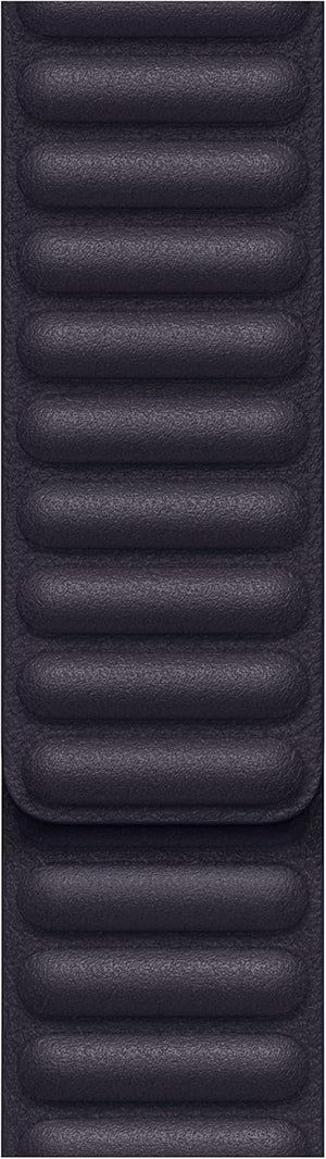 Apple 41mm Leather Watch Band - Ink with USB-C Charging Block Bundle