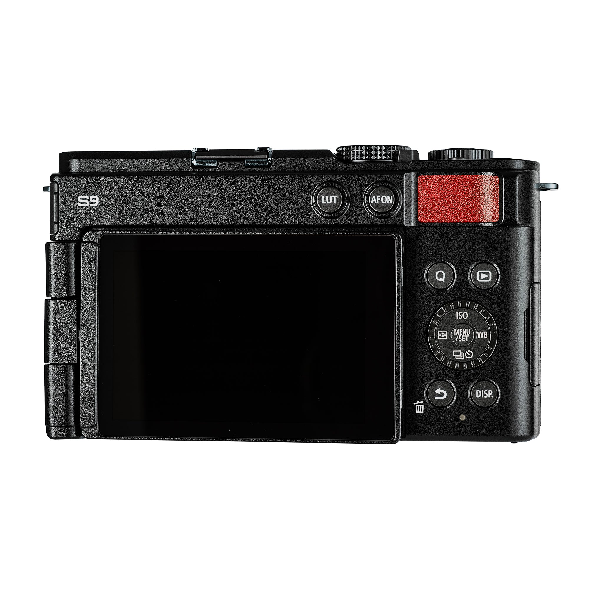 Panasonic Lumix S9 Camera Red , Rode VideoMicro Camera-Mount Shotgun Microphone