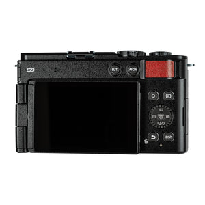 Panasonic Lumix S9 Camera Red , Rode VideoMicro Camera-Mount Shotgun Microphone