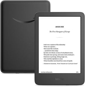 Kindle 16 GB - 2024 - Lightest and most compact Kindle, with glare-free display, faster page turns, adjustable front light, and long battery life - Black + More