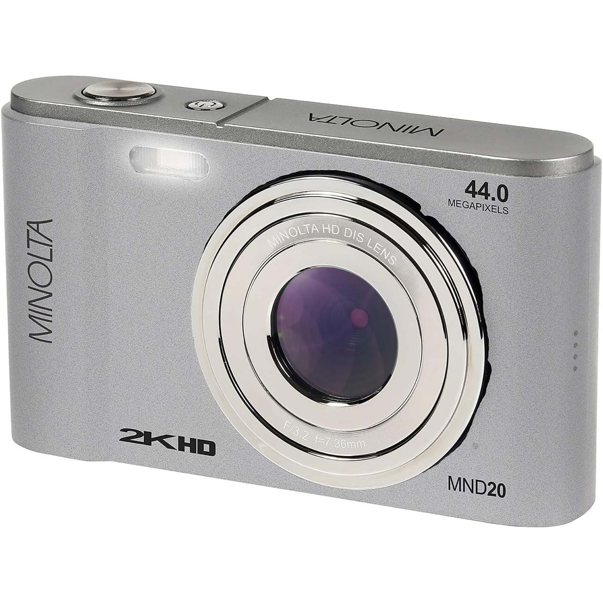 Minolta MND20 44 MP / 2.7K Ultra HD Digital Camera Silver