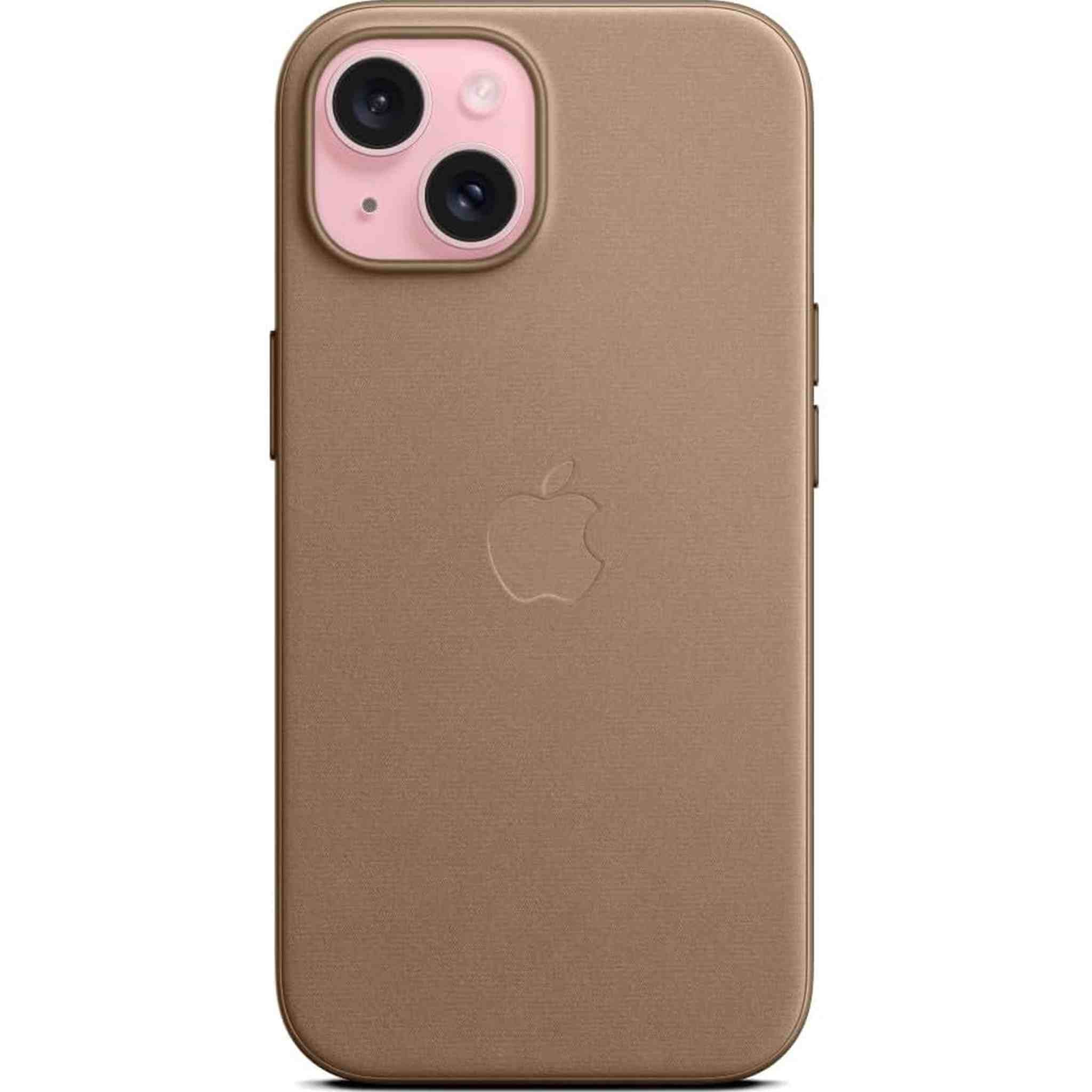 Apple iPhone 15 Finewoven Case - Taupe Bundle