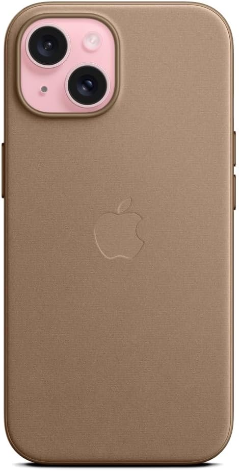 Apple iPhone 15 Finewoven Case - Taupe Bundle