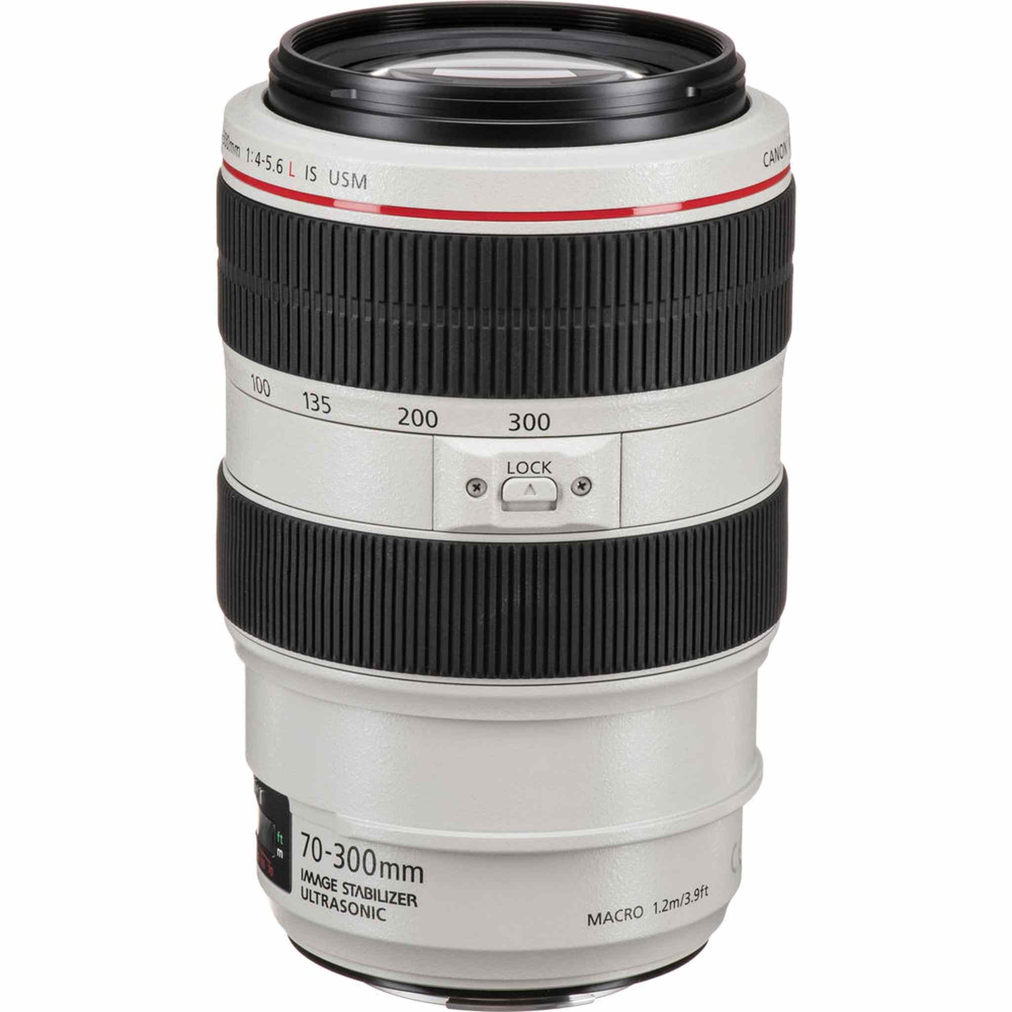 Canon EF 70-300mm f/4-5.6L IS USM Telephoto Zoom Lens + 64GB Memory Card + More Canon