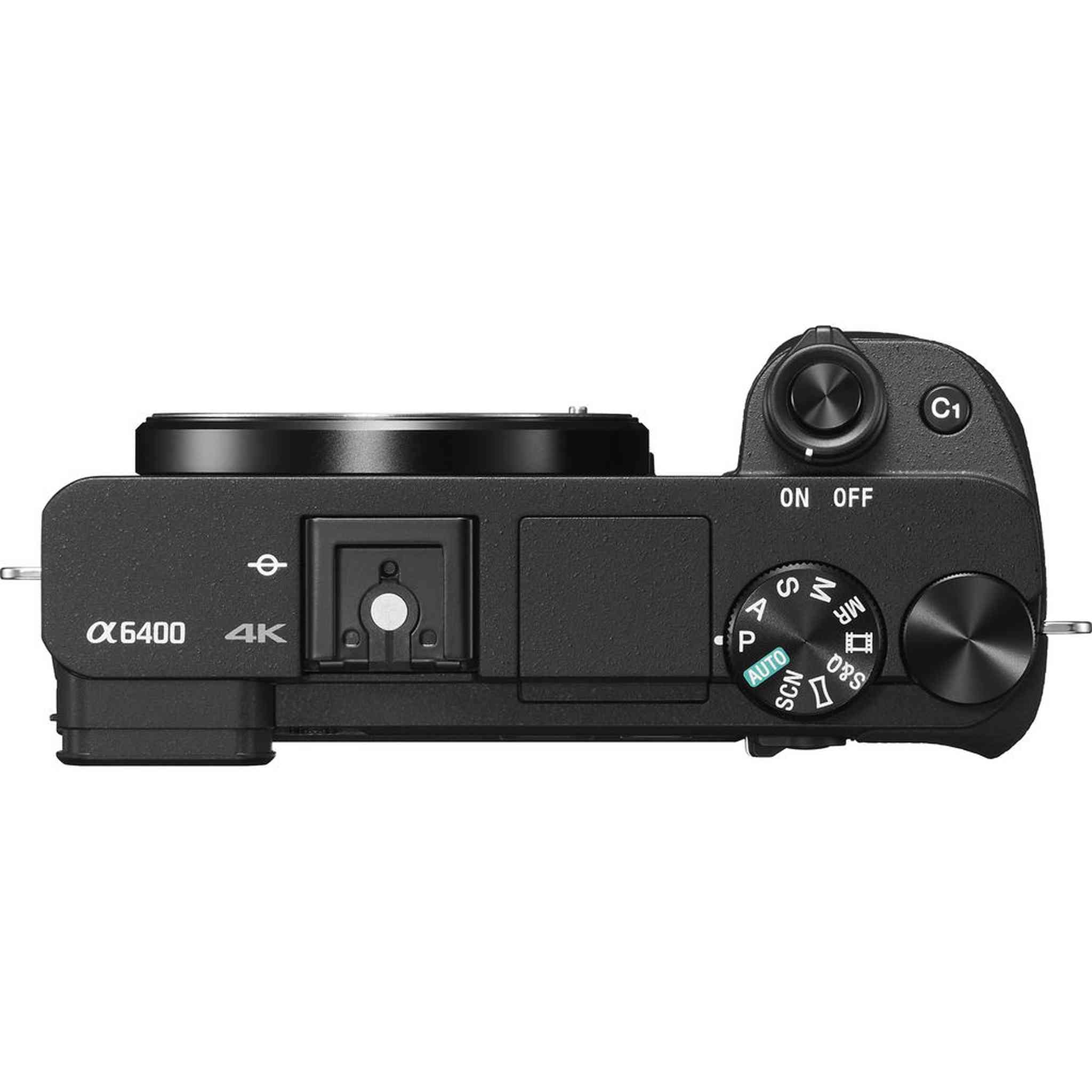 Sony a6400 Mirrorless Camera with 16-50mm f/3.5-5.6 II Lens Black - Bundle