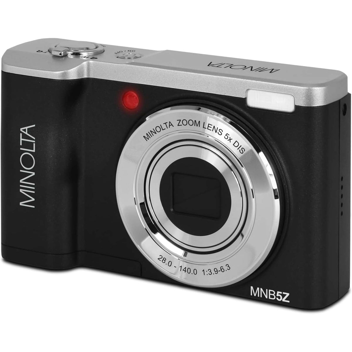 Minolta MNB5Z Digital Camera 56MP with 5x Optical Zoom in Black Bundle