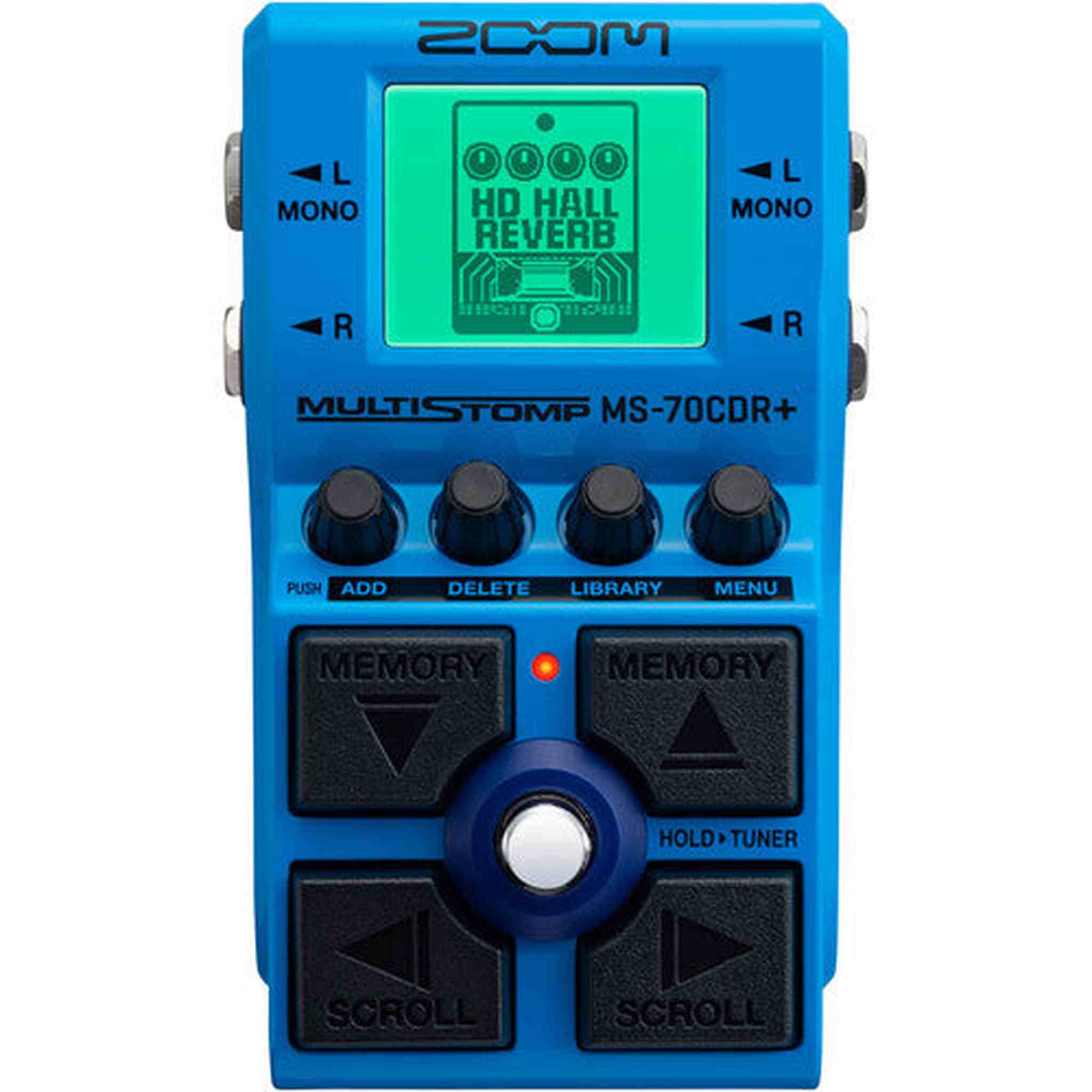 Zoom MS-70CDR+ Multistomp Chorus/Delay/Reverb Pedal, 4xAA WITH CHARGER