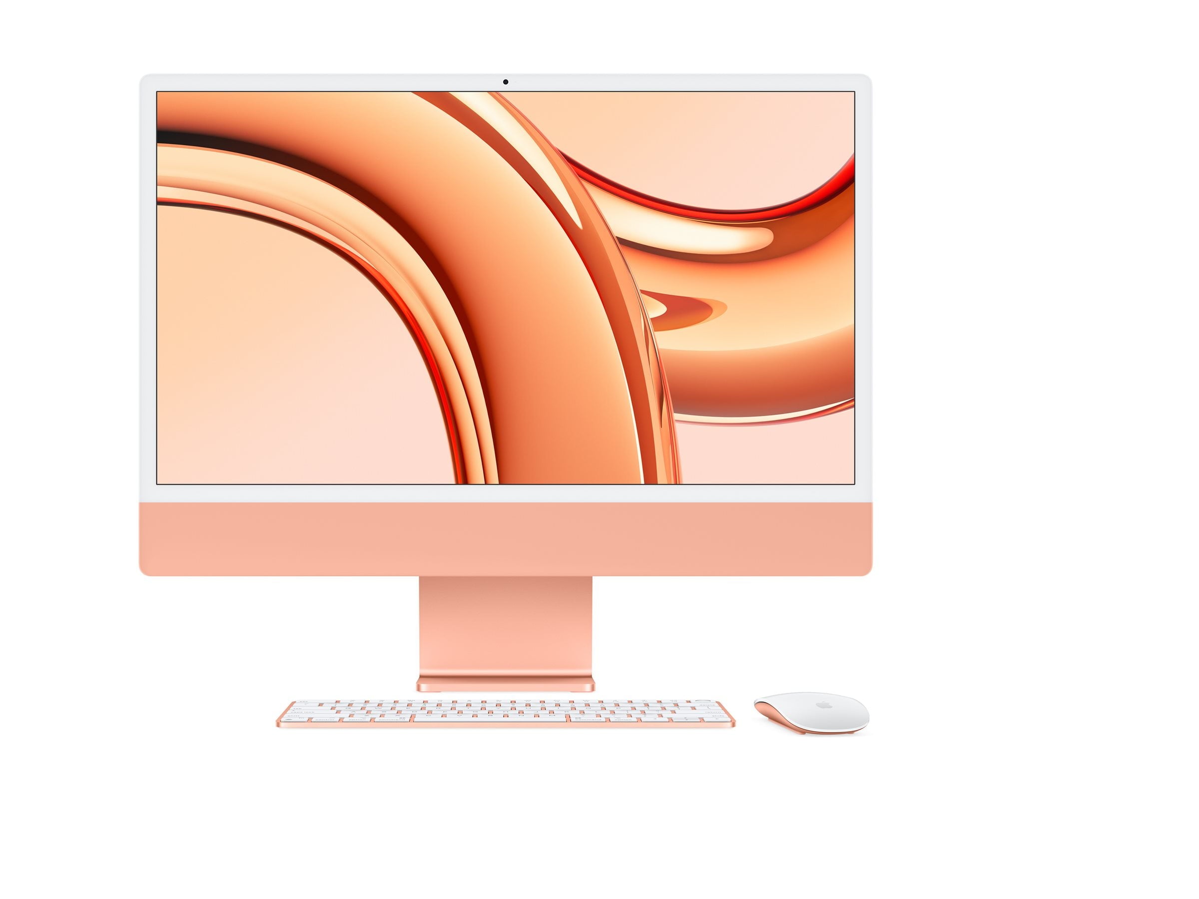 2021 Apple iMac (24-inch, Apple M1 chip with 8‑core CPU and 8‑core GPU, 8GB RAM, 256GB) - Orange