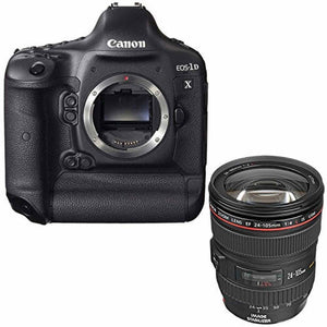 Canon EOS-1D X DSLR Camera Body Only + Canon EF 24-105mm f/4L IS USM Lens Bundle Canon