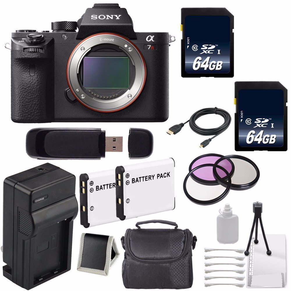 Sony Alpha a7R II Mirrorless Digital Camera (International Model) + 62mm 3 Piece Filter Kit