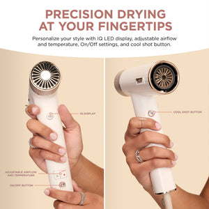 Shark Hair Dryer | SpeedStyle | No Heat Damage Hair Styling Tool | 3 Styling Tools Included | Portable & Powerful Blow Dryer | Best for Straight & Wavy Hair | Silk | HD331 - Reconditioned