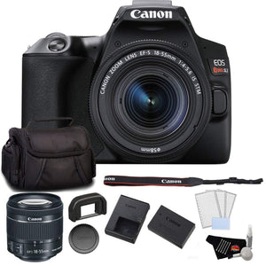 Canon EOS Rebel SL3 DSLR Camera with 18-55mm Lens Black Bundle with LCD Screen Protectors + Carrying Case and More