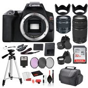 Canon EOS Rebel SL3 Digital SLR Camera with 18-55mm Lens and EF 75-300mm Lens  Bundle + SanDisk 32gb SD + Filters + MORE