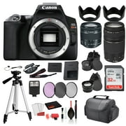 Canon EOS Rebel SL3 Digital SLR Camera with 18-55mm Lens and EF 75-300mm Lens Bundle + SanDisk 32gb SD + Filters + MORE