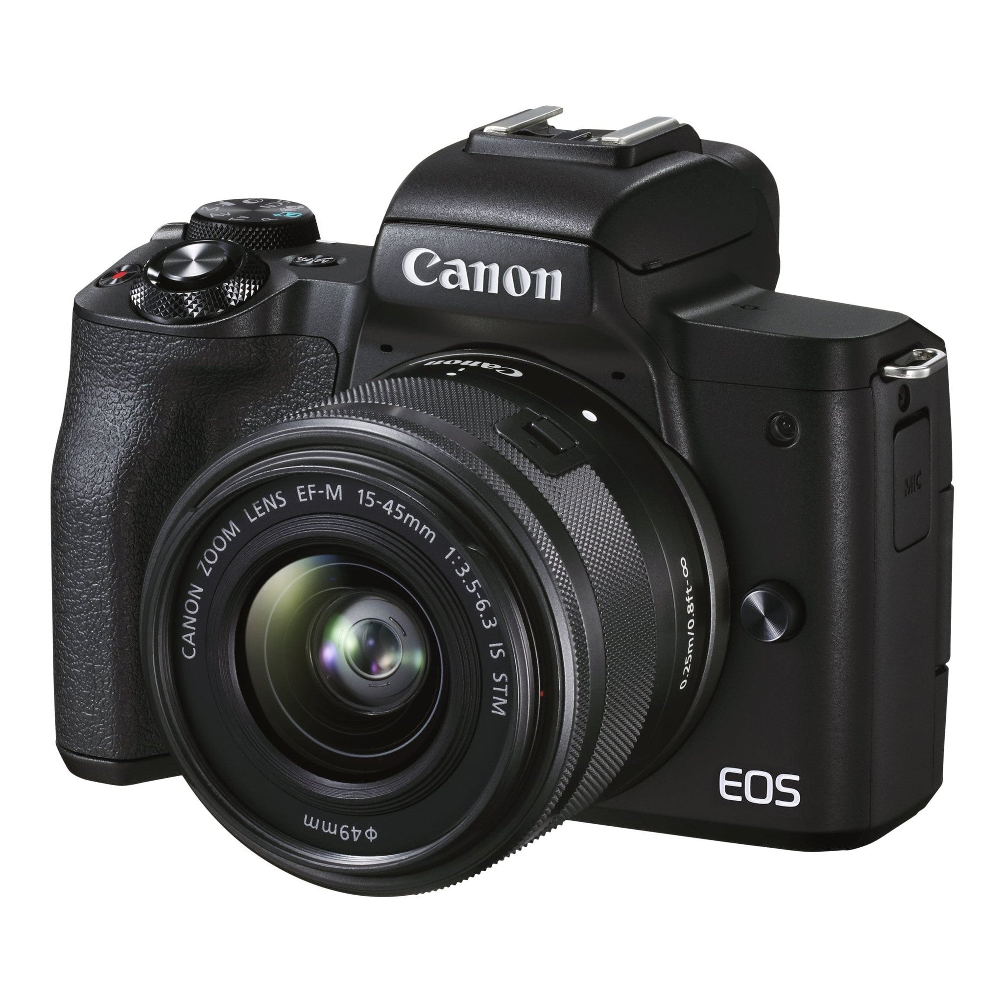Canon EOS M50 Mark II Mirrorless Digital Camera with 15-45mm Lens - Bundle - Used Canon