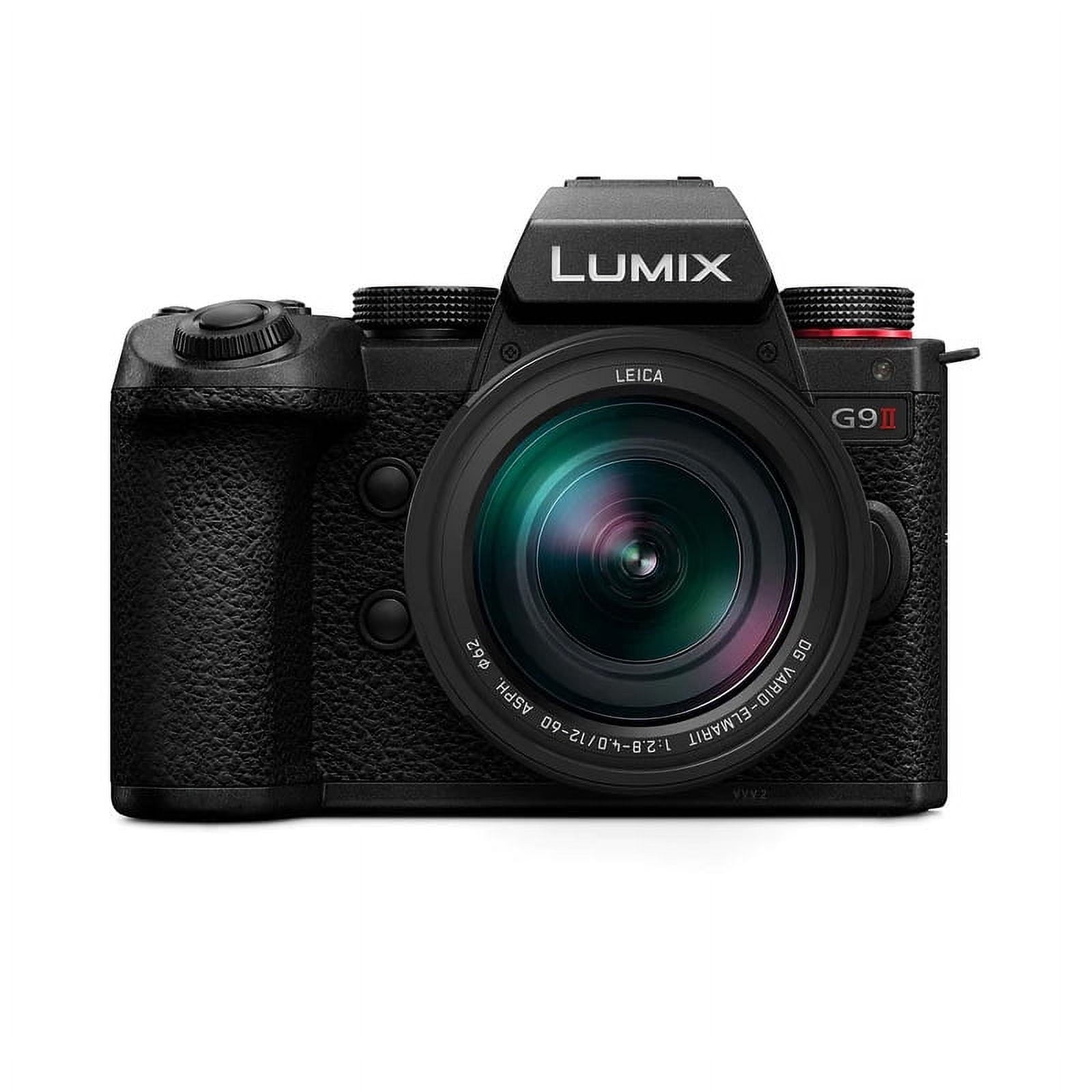 Panasonic LUMIX G9II Micro Four Thirds Camera, 25.2MP Sensor with Phase Hybrid AF, Powerful Image Stabilization, High-Speed Perfomance and Mobility with 12-60mm F2.8-4.0 Lens - DC-G9M2LK