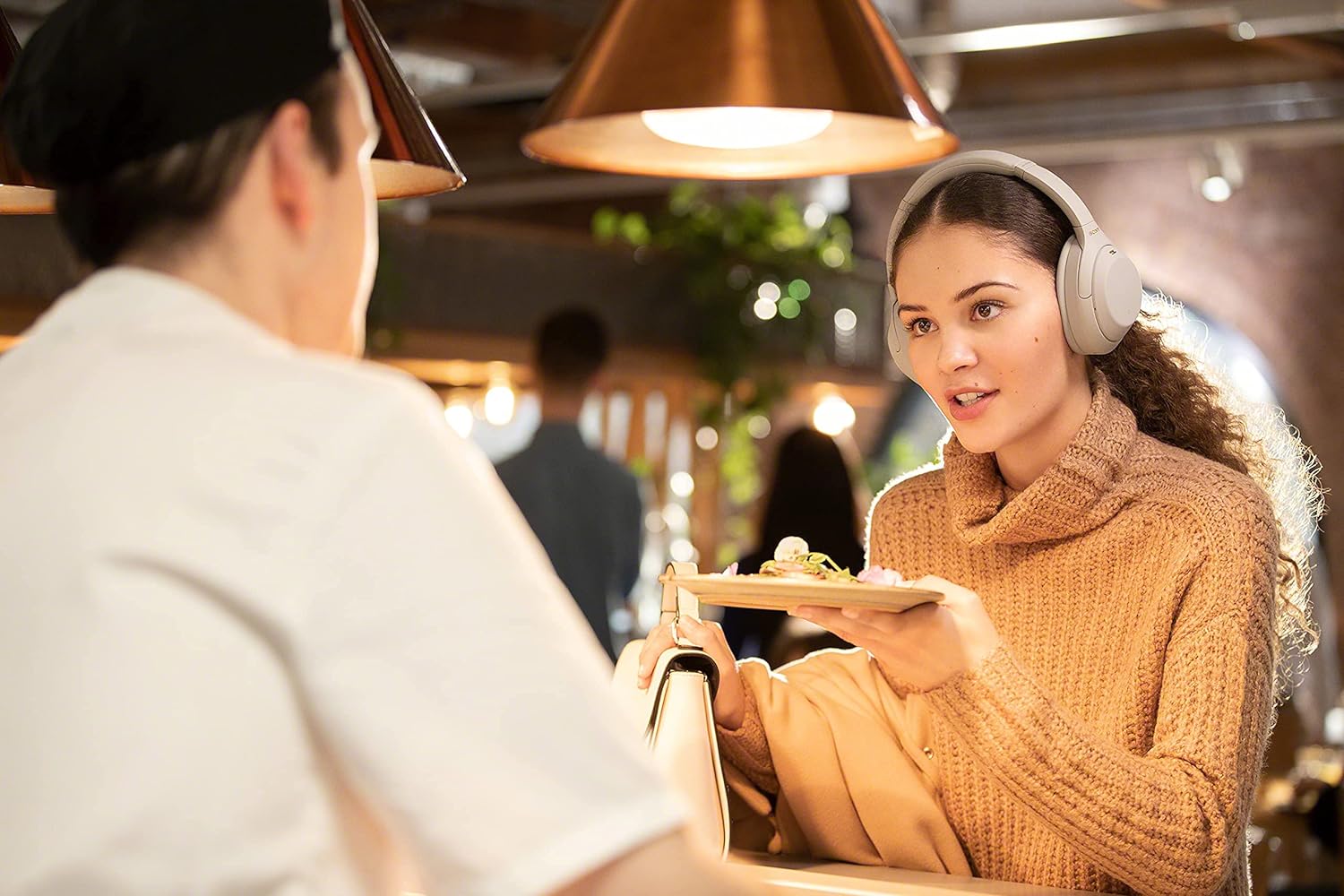 Sony WH-1000XM4 Wireless Industry Leading Noise Canceling Overhead Headphones with Mic for Phone-Call and Alexa Voice Control, Silver